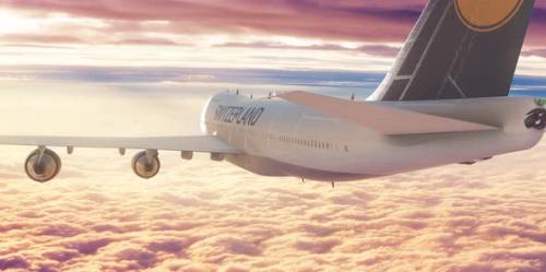 Videohive - Flight Plane Travel Over Clouds Switzerland - 36870318 - 36870318