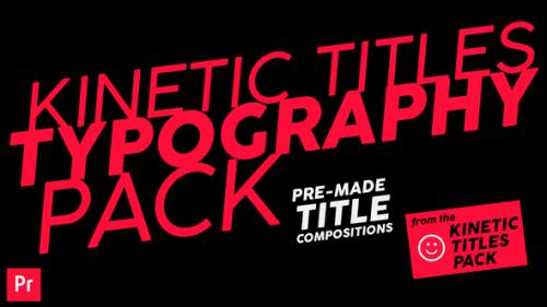 Videohive - Kinetic Titles Typography Pack - Premiere Pro - 37038466 - 37038466