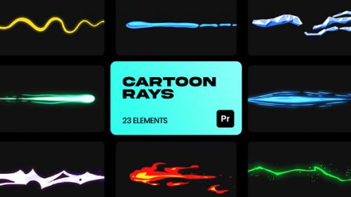 Videohive - Cartoon Rays VFX for Premiere Pro - 36944978 - 36944978