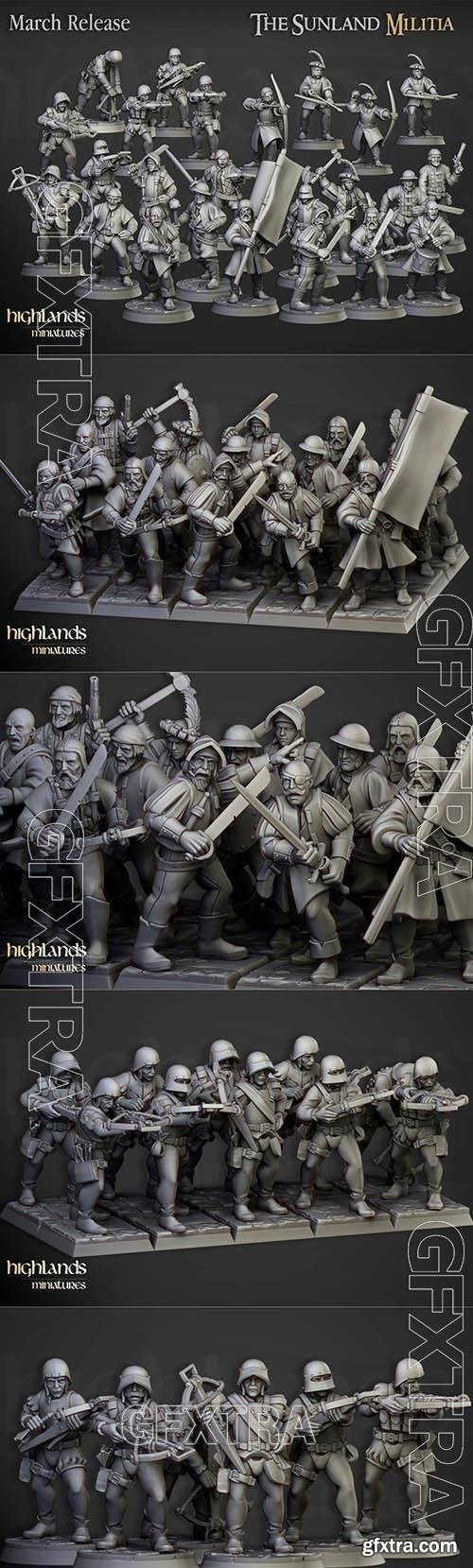 Sunland Militia March 2022 3D Printable