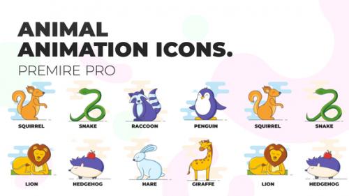 Videohive - Animal - Animation Icons (MOGRT) - 37106625 - 37106625