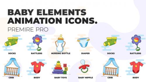 Videohive - Baby elements - Animation Icons (MOGRT) - 37107875 - 37107875