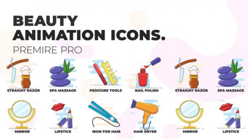 Videohive - Beauty - Animation Icons (MOGRT) - 37107973 - 37107973