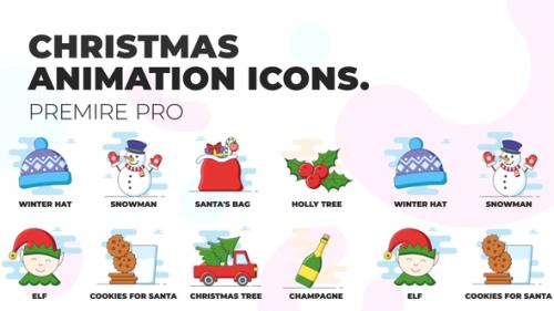 Videohive - Christmas 1 - Animation Icons (MOGRT) - 37108111 - 37108111