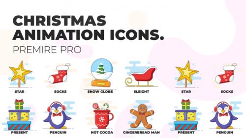 Videohive - Christmas 4 - Animation Icons (MOGRT) - 37108305 - 37108305