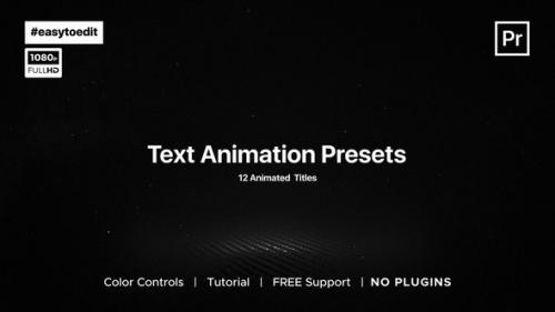 Videohive - Essential Text Animation Presets - 37136473 - 37136473