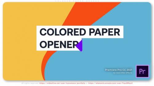 Videohive - Colored Paper Opener - 37136509 - 37136509