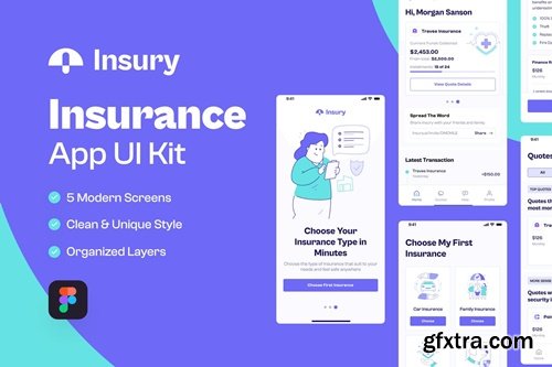 Insury - Insurance Mobile App UI Kit