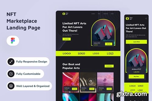 NFT Marketplace Landing Page