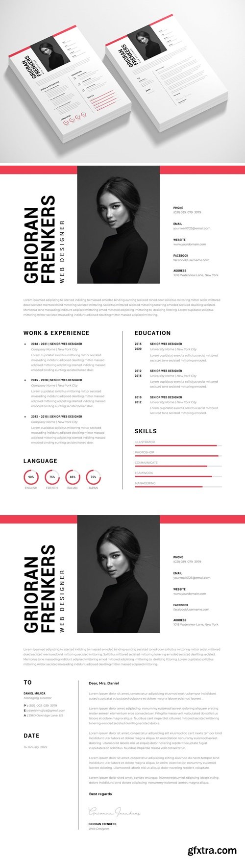 CV Resume & Cover Letter Template