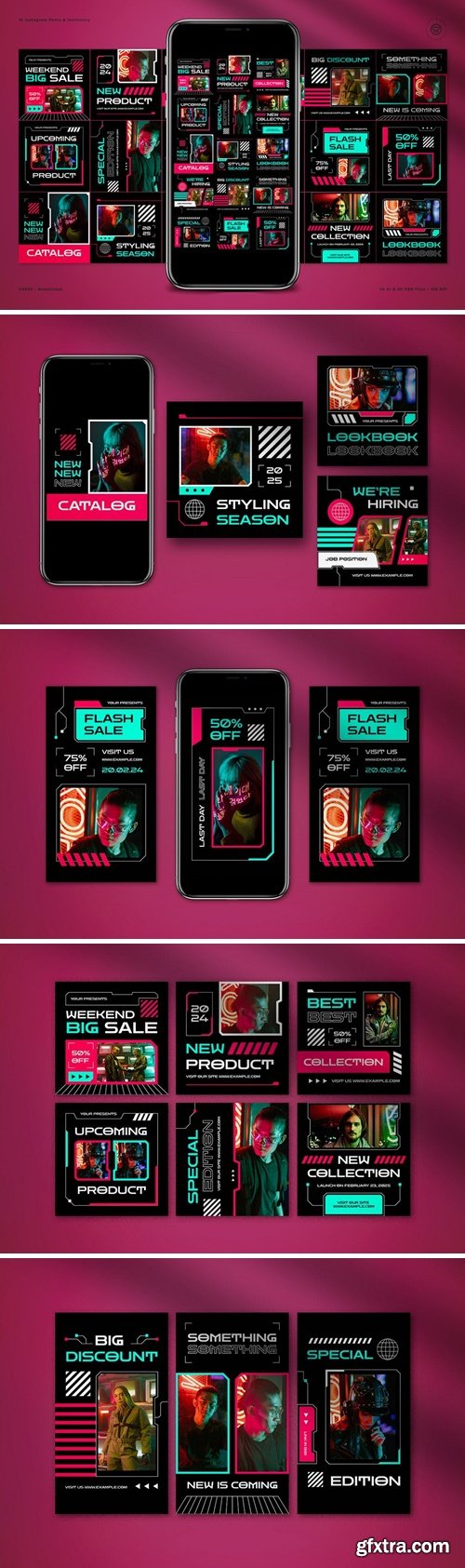 Fashion Cyberpunk Instagram Pack