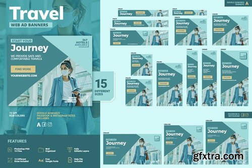 Travel Web Ad Banners