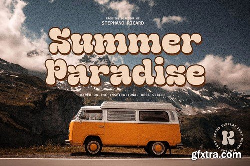 Geska Rolling - Groovy Retro Font