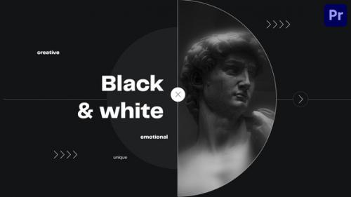 Videohive - Black and White Intro Mogrt - 37116330 - 37116330