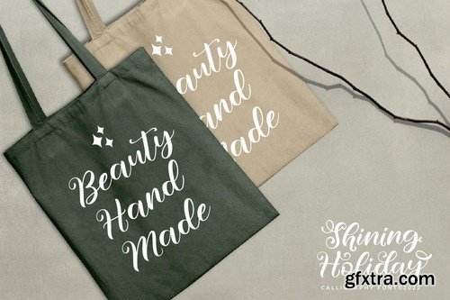 Shining Holiday Lovely Caligraphy Font