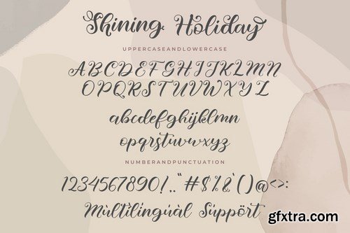 Shining Holiday Lovely Caligraphy Font