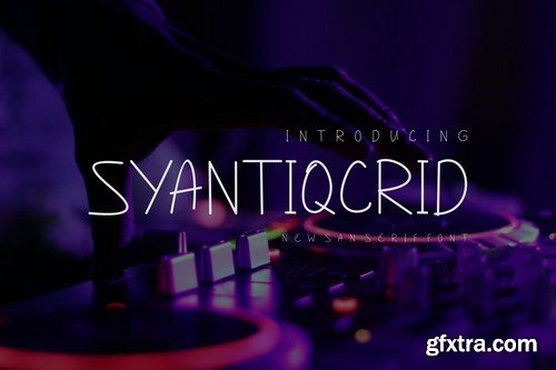 Syantiqcrid Font