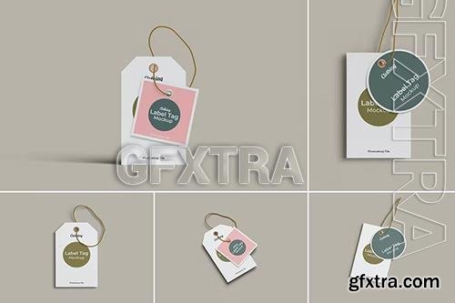 Clothing tag Mockup FGTQHVU