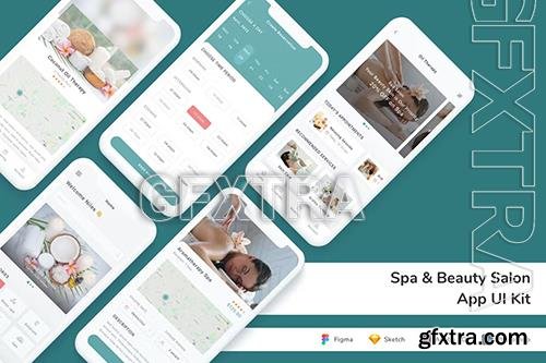 Spa & Beauty Salon App UI Kit 6RRGSEC