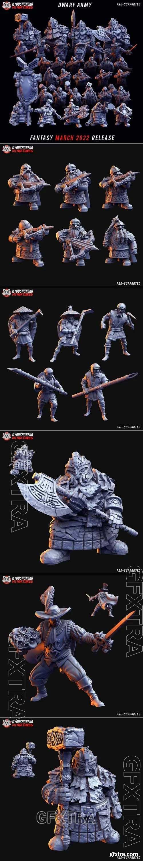 Kyoushuneko Miniatures - Fantasy March 2022 3D Printable