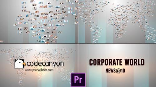 Videohive - World Map Images Logo - Premiere Pro - 37142104 - 37142104
