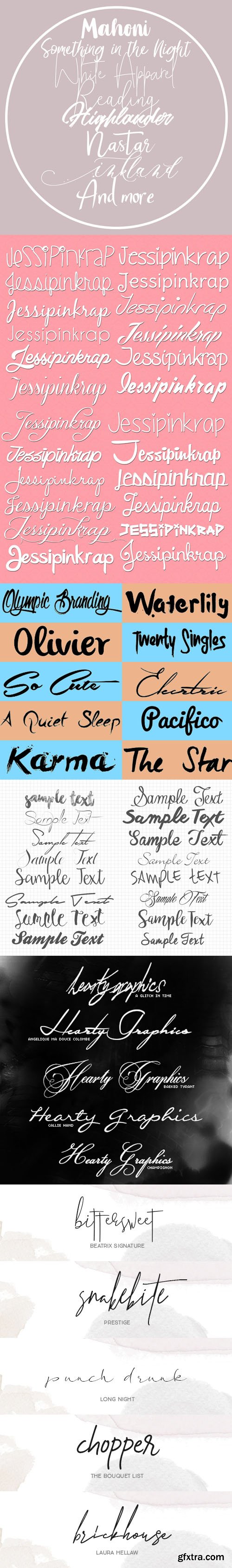 70+ Signature Fonts Pack