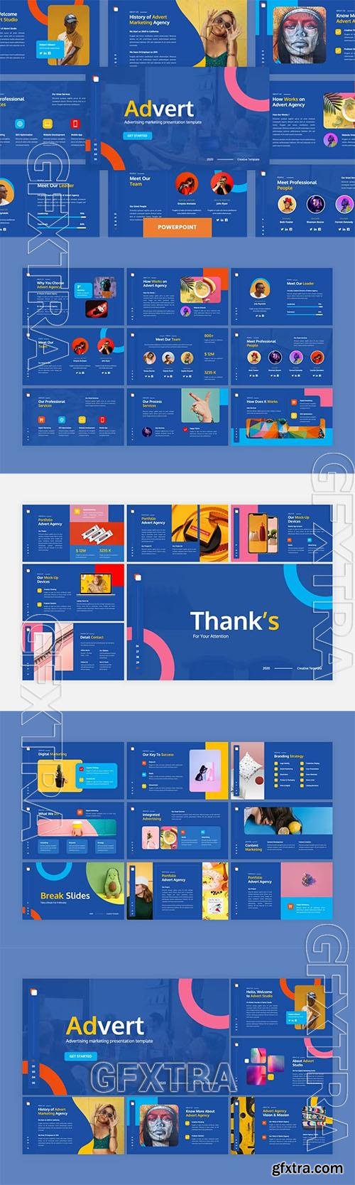 Advert - Advertising Marketing Powerpoint, Keynote and Google Slides Template 