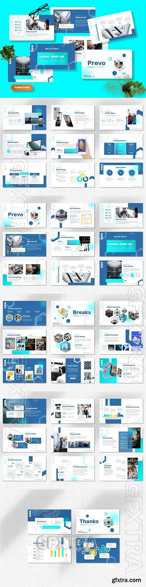 Prevo - Marketing Powerpoint, Keynote and Google Slides Template 