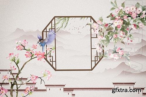 Psd Chinese Style Spring Background