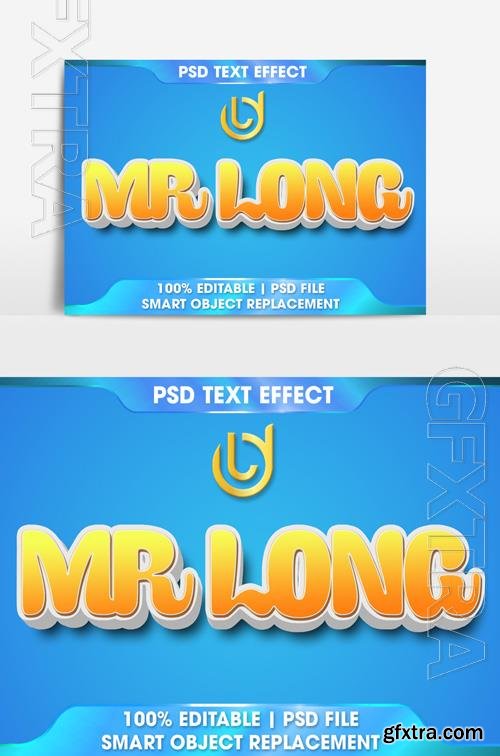 Mr Long 3D text effect