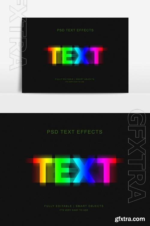 Psd colorful text effect style