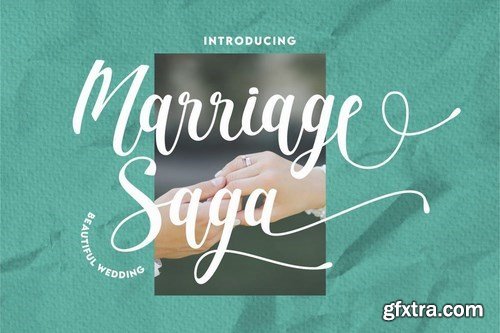 Marriage Saga - Beautiful Wedding Font