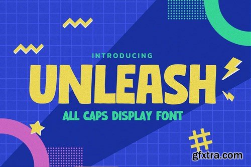 UNLEASH - All Caps Display Font