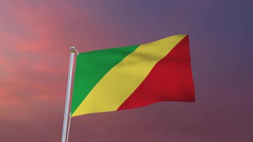 Videohive - Flag Of Republic Of The Congo Waving 4k - 37113022 - 37113022