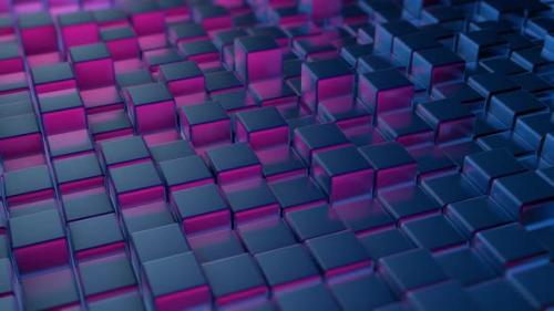 Videohive - Metallic 3D Cubes - 37117303 - 37117303