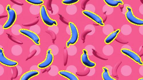 Videohive - 3D Banana Abstract Background - 37117316 - 37117316