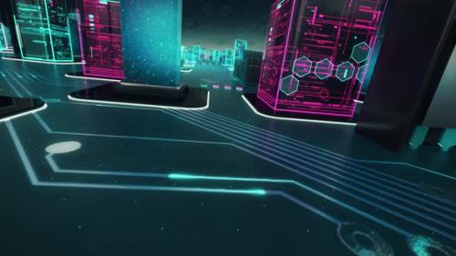 Videohive - Metaverse Cyberspace with Digital Technology Hitech Concept - 37118508 - 37118508