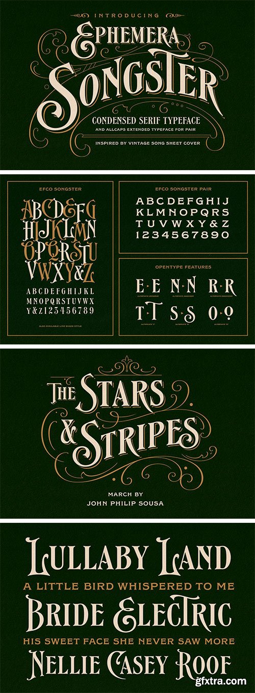 Songster Typeface + Extras