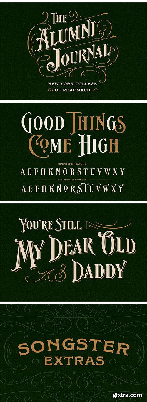 Songster Typeface + Extras