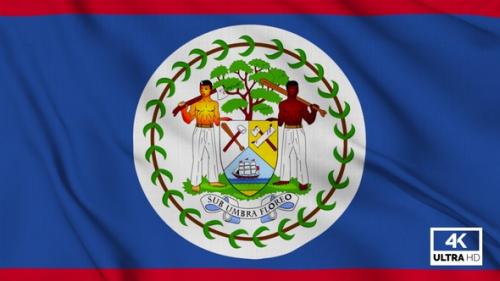 Videohive - Belize Flag Waving Slowly Looped - 37156184 - 37156184