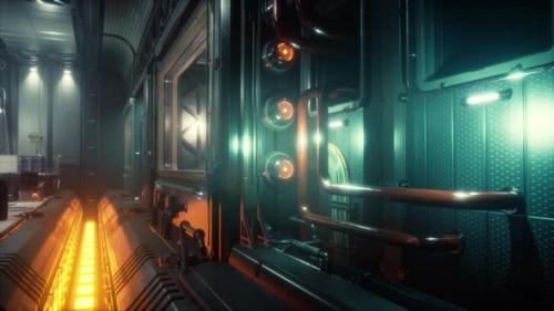 Videohive - Futuristic Interior of the Spase Base - 37168807 - 37168807