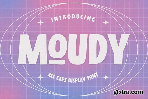 MOUDY - All Caps Display Font