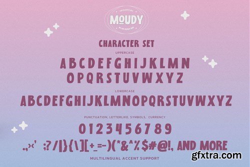 MOUDY - All Caps Display Font