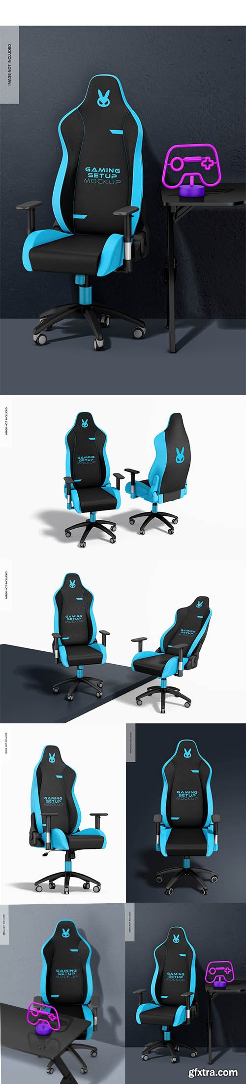 Gaming chairs mockup