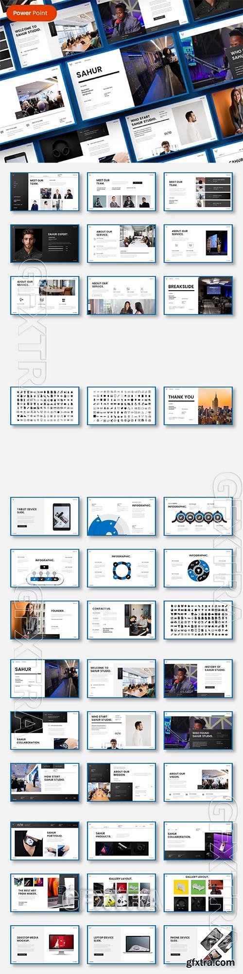 Sahur - Business PowerPoint Template KXBZ7EV