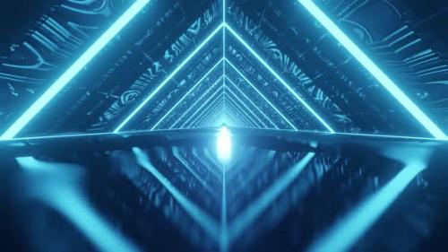 Videohive - New Blue Space Cosmo Tunnel Vj Loop Background HD - 37129048 - 37129048