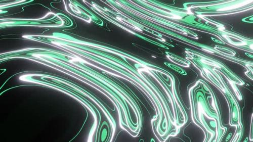 Videohive - Green And White Waves Background Vj Loop HD - 37129051 - 37129051