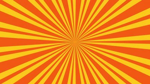 Videohive - Pop Art Shine Lines Orange Background - 37129087 - 37129087