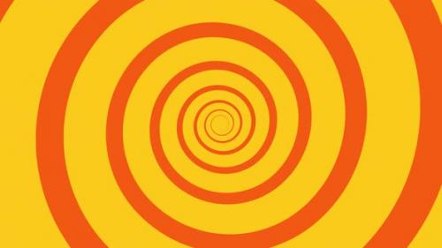 Videohive - Pop Art Radial Tunnel Orange Background - 37129096 - 37129096