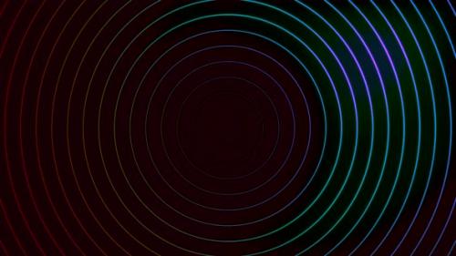 Videohive - Centralized circles with hypnotic effect on black background - 37130008 - 37130008